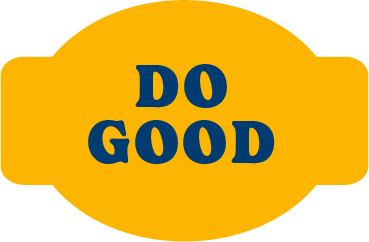 A yellow icon that says, "Do Good"